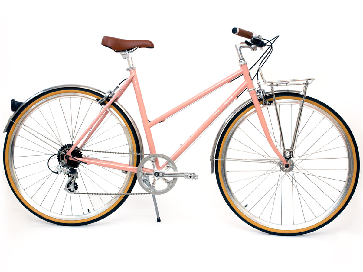 BLB BUTTERFLY 8SPD TOWN BIKE - DUSTY PINK SIZE L